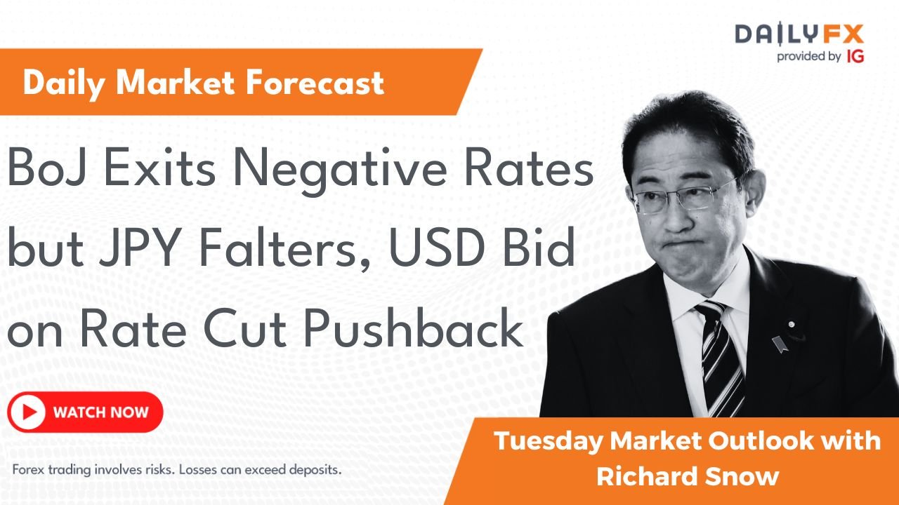 BoJ Exits Negative Rates but JPY Falters, USD Bid on Rate Cut Pushback